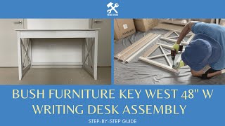 Bush Furniture Key West 48W Writing Desk Assembly  | Veda Desk Assembly Wayfair