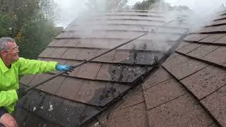 Steam Cleaning a Roof using Watertek Hot Box