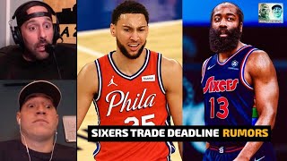 SIXERS TRADING BEN SIMMONS FOR JAMES HARDEN!? | PHILADELPHIA 76ERS NBA TRADE DEADLINE RUMORS & NEWS