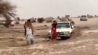 #Heavy rain caused flash floods in Taif, Saudi Arabia 6 November 2021