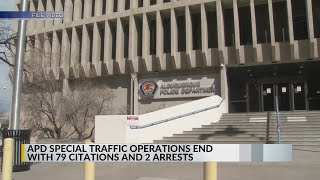 Albuquerque police issue 79 citations during traffic operation