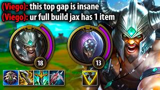 I got up 4 ITEMS on this poor enemy Jax... (HILARIOUS TOP GAP)