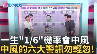 全台每4男就1人脖子硬！恐是體內藏「中風」未爆彈「要命頭疼.視力障礙」等六大中風警訊勿輕忽！每天一動作血管變Q彈 遠離中風.失智！｜主播 黃倩萍｜【醫點不誇張】20250112｜三立iNEWS