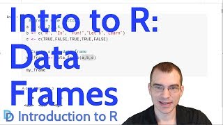 Introduction to R: Data Frames