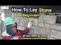 bricklaying - how to lay stone for beginners ,