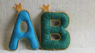 Felt alphabet  in the Hoop  Буква Фетр