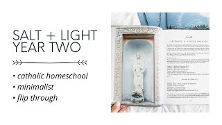 YEAR 2 : Salt + Light CATHOLIC MINIMALIST Homeschool : Flip Through
