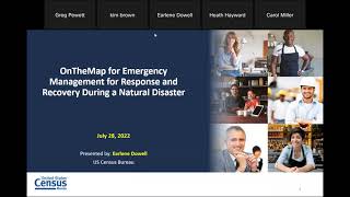 OnTheMap for Emergency Management for Response and Recovery During a Natural Disaster