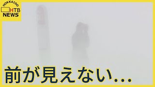 横殴りの雪で前が見えない… 暴風雪でＪＲ北２８７本運休　今シーズン一番の強い寒気で北海道も大荒れ