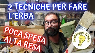 Tecniche per fare l'erba nel presepe