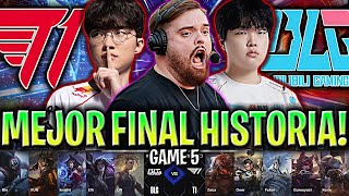 IBAI CASTEA LA MEJOR FINAL DE LA HISTORIA!😱 - T1 vs BLG Game 5 GRAN FINAL WORLDS 2024 IBAI ESPAÑOL