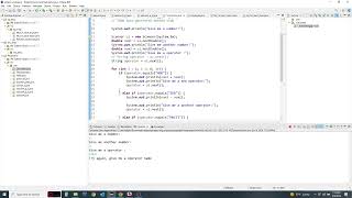 Create a basic calculator using "if else" IN java