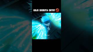 Gojo Shibuya Entry 🚫 #gojoamvedit #gojosaturoamv #gojosatoruedit #jujutsukaisen #anime