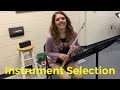 Band Instrument Selection