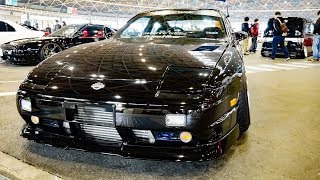 (4K)NISSAN 180SX turning 日産ワンエイティー カスタム - NAGOYA AUTO TREND 2019