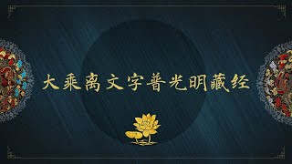 【简】贫穷、苦难、病痛都能消除的一部经。这部经一念，周围全是佛菩萨！这部经就是诸佛菩萨的法藏，还有四大天王的护持，能迅速增长财富，一切志愿皆得满足。善根福德不足的人难遇此经。大乘离文字普光明藏经