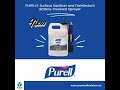 Introducing the brand-new Purell Surface Sanitizer & Disinfectant Battery Powered Sprayer