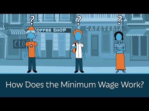 What is an example of minimum wage?