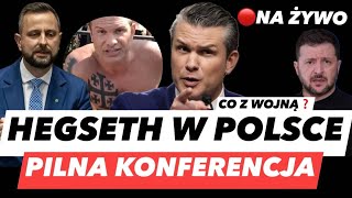 PETE HEGSETH W WARSZAWIE – PILNA KONFERENCJA NA ŻYWO❗️SZEF PENTAGONU W POLSCE O KOŃCU WOJNY