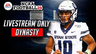We Are Now Ranked In Top 10! | NCAA 14 Utah State Livestream Dynasty