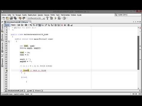 Estructura De Control Condicional If Else En Java Youtube