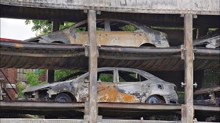 RAILREEL CP Fire Damaged Multi Woodstock Ontario August 14 2016