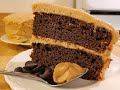 Chocolate Cake with Peanut Butter Frosting🥜🍫👨‍🍳🍰🎂