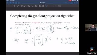 Completing the gradient projection algorithm