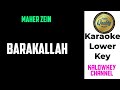 Maher Zain - Barakalallah Karaoke Lower Key -3