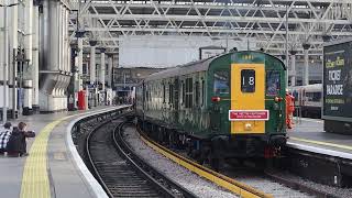 Hastings Diesel Thumper 1001 departs waterloo with 4 whistles and some thrash