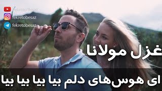 زیباترین شعرهای عاشقانه مولوی | غزل مولانا : ای هوس‌های دلم بیا بیا بیا بیا