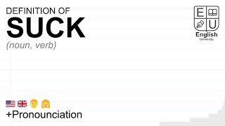 SUCK meaning, definition \u0026 pronunciation | What is SUCK? | How to say SUCK