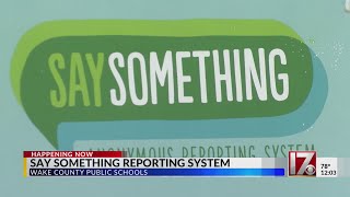 Wake Co. schools rolls out report it app for students