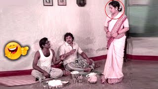 ஆட்டுக்கால் சூப் சூப்பர் அக்கா மாமாவுக்கு கொடுக்கல | Tamil Eating Comedy #Goundamani Prabu Comedy