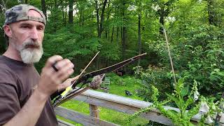 traditional archery. Hunting setup. Big stick and VPA's. Aim small.