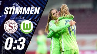 "Selbst das Leben schwer gemacht!" | Stimmen | UWCL | Servette Genf - VfL Wolfsburg 0:3