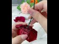 how to make realistic rose flower from ribbon simple diy crafts