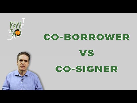 What is the difference between a co-borrower and cosigner?