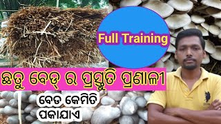 ପାଳ ଛତୁ ବେଡ୍ ର ପ୍ରସ୍ତୁତି ପ୍ରଣାଳୀ || How can make paddy Straw mushroom bed || Mushroom bed prepair