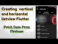 8 Nested Listview in flutter | Create horizontal and vertical listview | ListView with Navigator