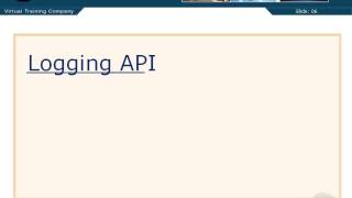 VTC Player Advanced Java Programming Java SE 7, Introduction to Logging API
