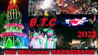 9th Muharram HAZARIBAGH ka 2023|  juloos B.T.C.हजारीबाग मोहर्रम जुलूस बीटीसी जमा मस्जिद रोड #shorts