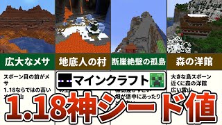 【マイクラ】超厳選！Ver1.18の神シード値10選【ゆっくり解説】