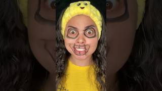 I finally did it 🤣 #illusionmakeup #crazymakeup #minions #minionmakeup