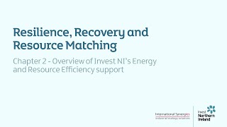 Resilience, Recovery & Resource Matching: Chapter 2 – Invest NI support