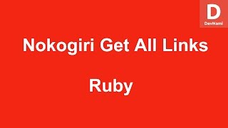 Ruby Nokogiri Get All Hyperlinks