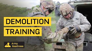 Army Engineers Participate in Demolition Training