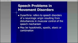 Speech and Swallowing in PSP, CBD, MSA and Related Disorders