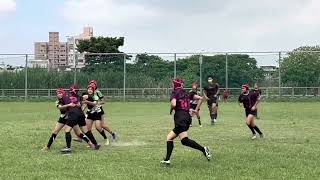 2022-08-20 台大女子橄欖球隊 v 國防大學石門國中女子聯隊 1st half