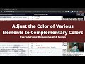 Adjust the Color of Various Elements to Complementary Colors (Applied Visual Design) freeCodeCamp